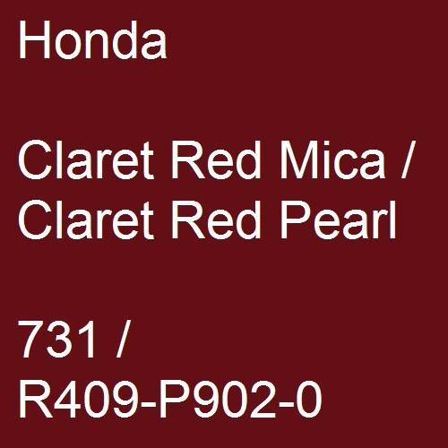 Honda, Claret Red Mica / Claret Red Pearl, 731 / R409-P902-0.